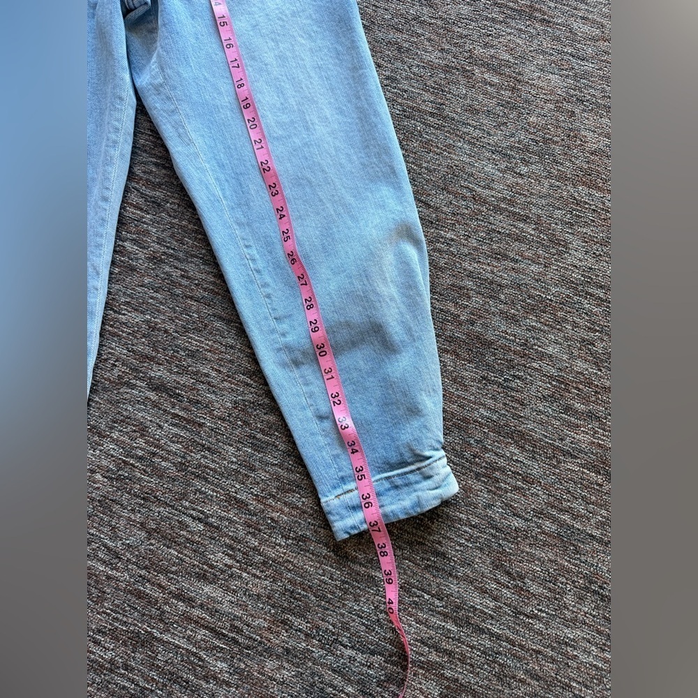 NWOT Something Navy Sydney Tie Waist Denim Trouser Jeans Size 8 - Picture 9 of 10
